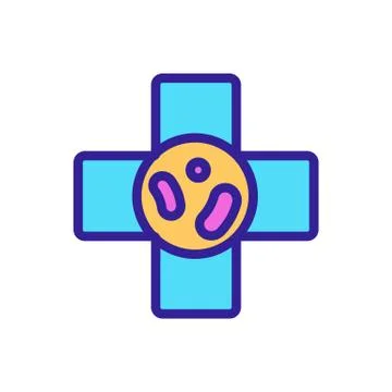 Probiotic icon vector. Isolated contour symbol illustration Stock Illustration