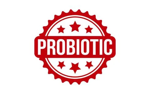 Probiotic Stamp. Red Probiotic Rubber grunge Stamp Stock Illustration