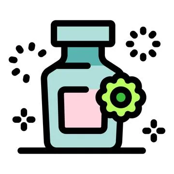Probiotic supplement bottle promoting gut health and immunity boosting prop.. Stock Illustration