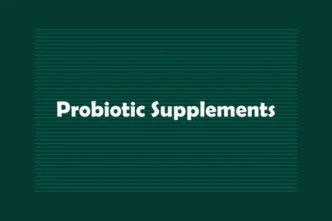 Probiotic Supplements typography text vector design Illustrazione stock