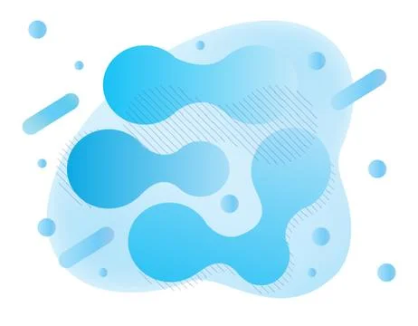 Probiotics bacteria fluid banner vector. Prebiotic, lactobacillus logo, icon, Stock Illustration