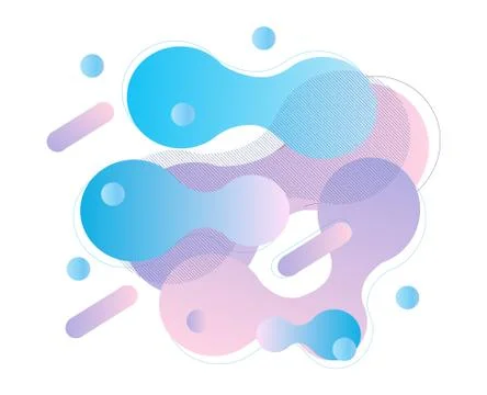 Probiotics bacteria fluid banner vector. Prebiotic, lactobacillus logo, icon, Stock Illustration