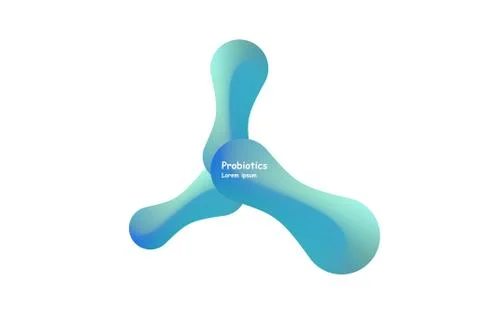 Probiotics bacteria vector design. Concept of design with Lactobacillus Stock Illustration