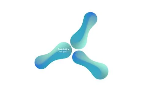 Probiotics bacteria vector design. Concept of design with Lactobacillus Stock Illustration