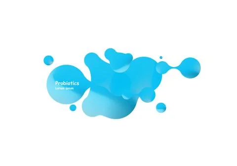 Probiotics bacteria vector design. Concept of design with Lactobacillus Stock Illustration