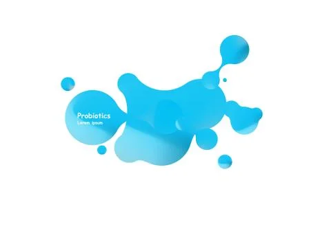 Probiotics bacteria vector design. Concept of design with Lactobacillus Stock Illustration