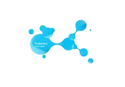 Probiotics bacteria vector design. Concept of design with Lactobacillus Stock Illustration