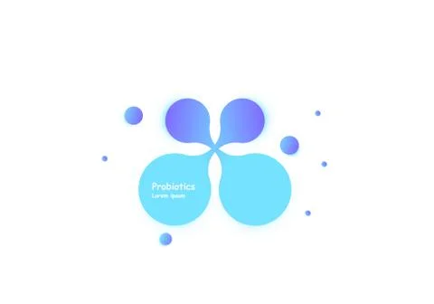 Probiotics bacteria vector design. Probiotics bacteria vector design. Concept of Illustrazione stock