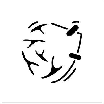 Probiotics glyph icon Stock Illustration