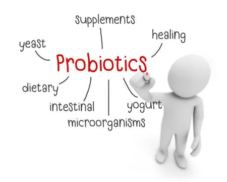 Probiotics 库存插图