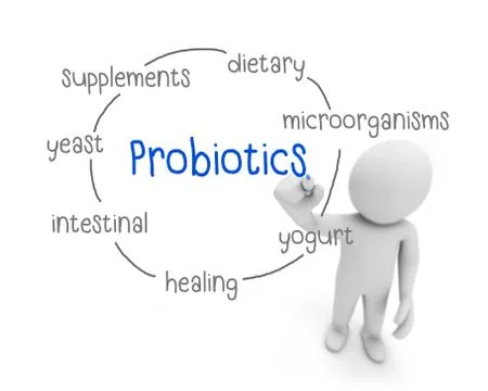 Probiotics 库存插图