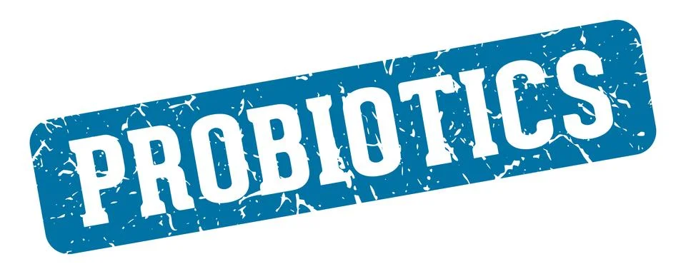 Probiotics rectangular sign. probiotics stamp Stockillustratie