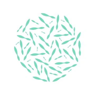 Probiotics vector icon. Good bacteria and microorganisms Stock Illustration