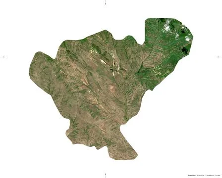 Probistip, Macedonia. Sentinel-2 satellite imagery Stock Illustration