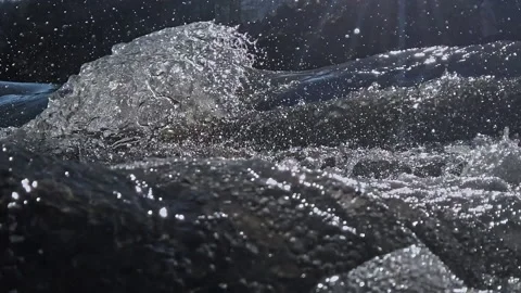 Probiy Waterfal Prut river Break Yaremche Ukraine Stock Footage 220657853