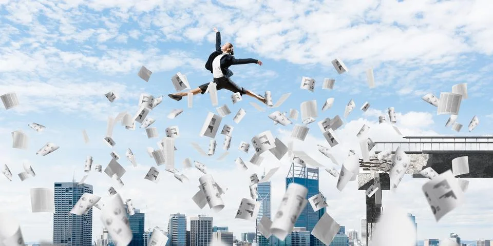 Problem and difficulties overcoming concept. Stock Photos