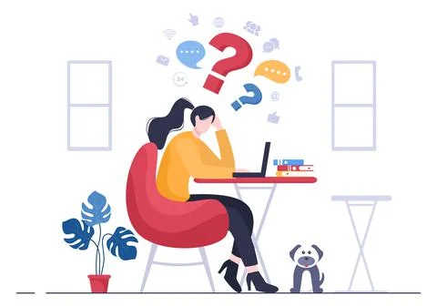 Problem and Solution in Business Solving to Look Ideas with the Concept of Te Stock Illustration