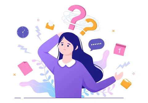 Problem and Solution in Business Solving to Look Ideas with the Concept of Te Stock Illustration