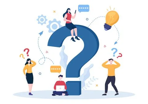 Problem and Solution in Business Solving to Look Ideas with the Concept of Te Stock Illustration