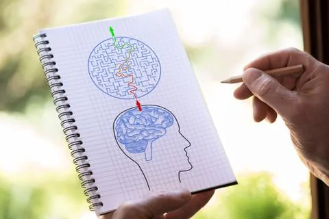 Problem and solution concept on a notepad Stock Photos