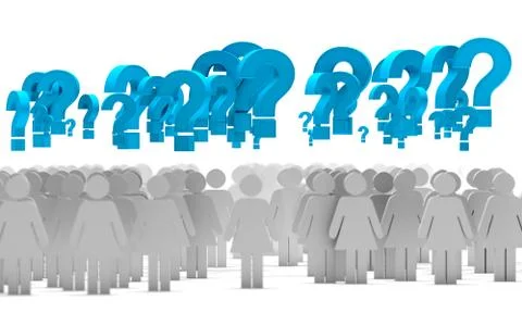 Problem and solution concept.3d illustration Stock Illustration