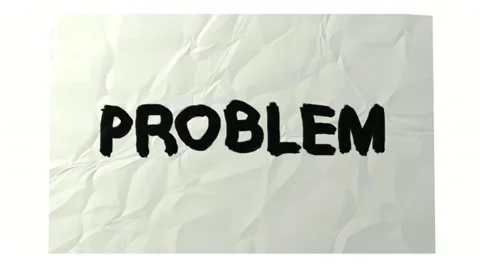 Problem and solution Stock Footage 10867301