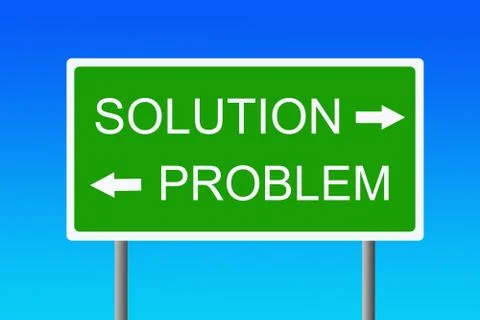 Problem and solution Stock Illustration