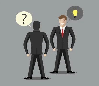 Problem and solution Stockillustratie