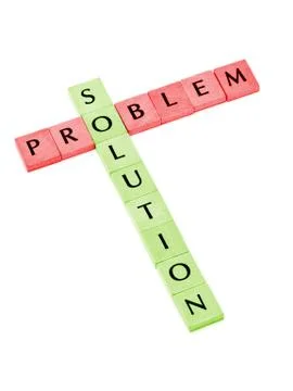 Problem and solution 스톡 사진