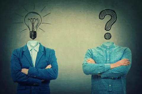 Problem and solution Stock Photos