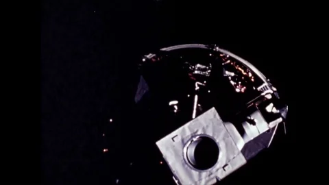 A problem in the backup system is discussed by flight controllers and astronauts Stock Footage 86138176