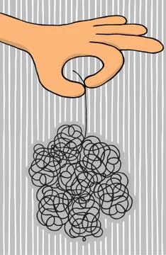 Problem / big mess Stock Illustration