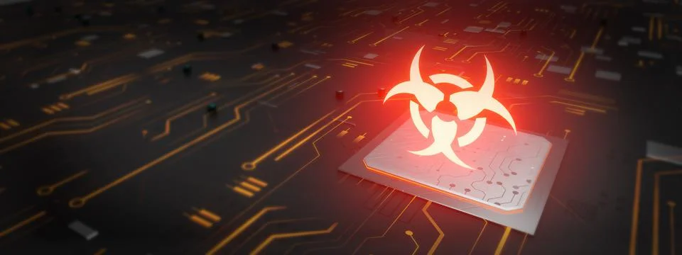 Problem biohazard technology corona virus outbreak concept. Paranoid world of Illustrazione stock