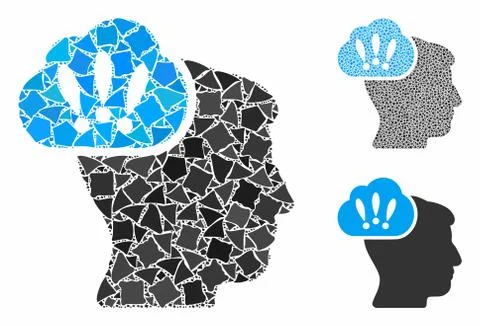 Problem brainstorm Composition Icon of Tuberous Elements イラスト素材