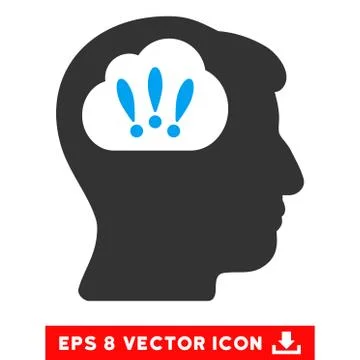 Problem Brainstorm Vector Eps Icon 스톡 일러스트