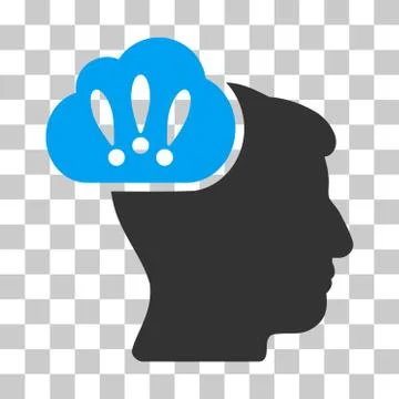 Problem Brainstorm Vector Icon Illustrazione stock