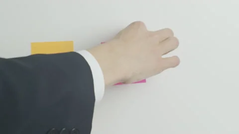 Problem Brainstorming Solution Colorful Stickers Business Idea Stock Footage 153484007