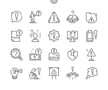 Problem. Caution. Warning sign. Stock-Illustration