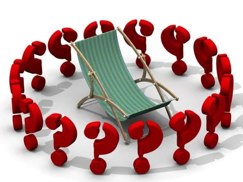 The problem of choosing a place of rest Ilustração Stock