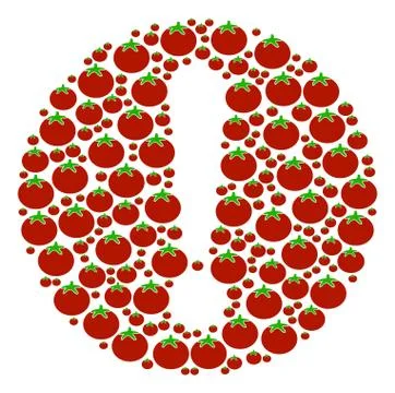 Problem Collage of Tomato Illustrazione stock