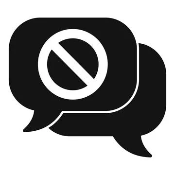 Problem discussion reject icon simple vector. Cognition solution Stock Illustration