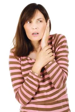 Problem with ear Stock Photos