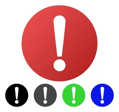 Problem Flat Gradient Icon Illustrazione stock