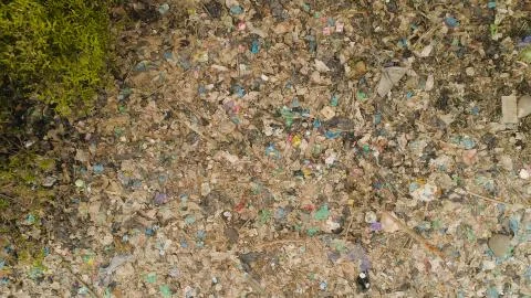 Problem with garbage in asia java, indonesia Stock Photos