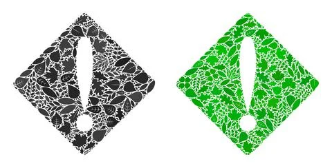 Problem Icon Ecology Composition of Floral Elements イラスト素材