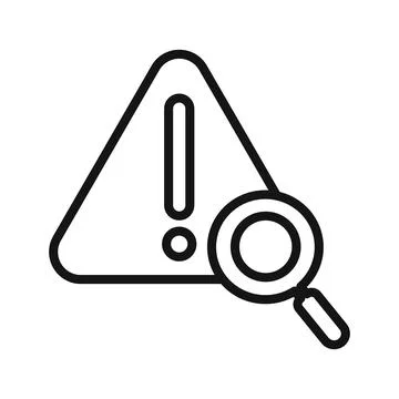 Problem identification icon mark in filled style Stock Illustration