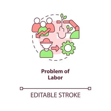 Problem of labor concept icon イラスト素材