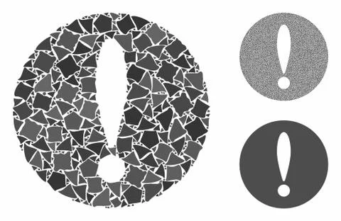 Problem Mosaic Icon of Rugged Elements Illustrazione stock