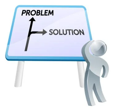 Problem or solution sign 스톡 일러스트