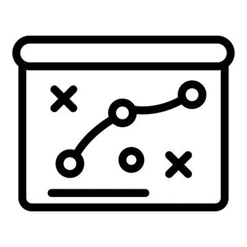 Problem point solving icon, outline style イラスト素材